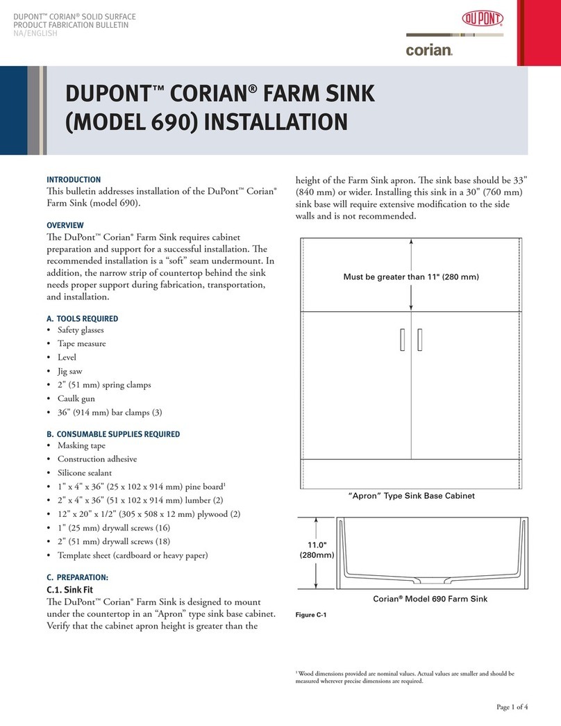 Dupont CORIAN 690 User manual
