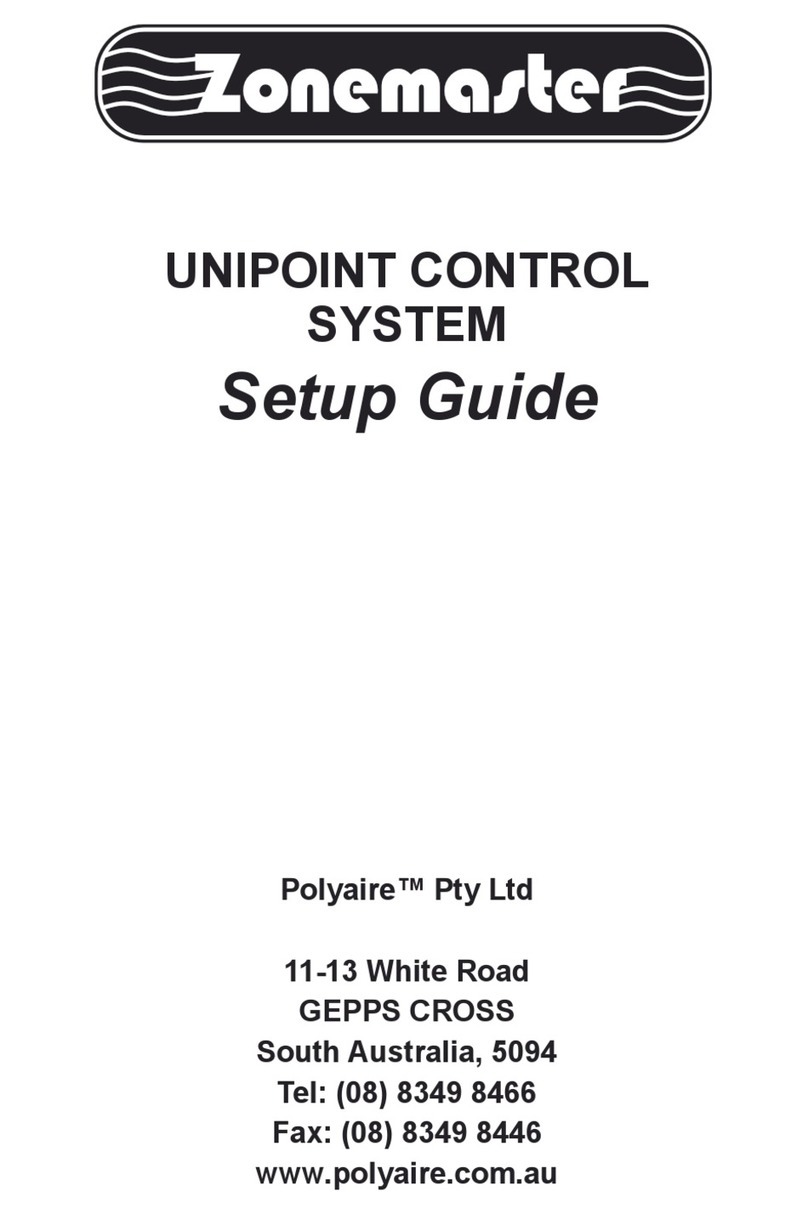 Polyaire Zonemaster Unipoint User manual
