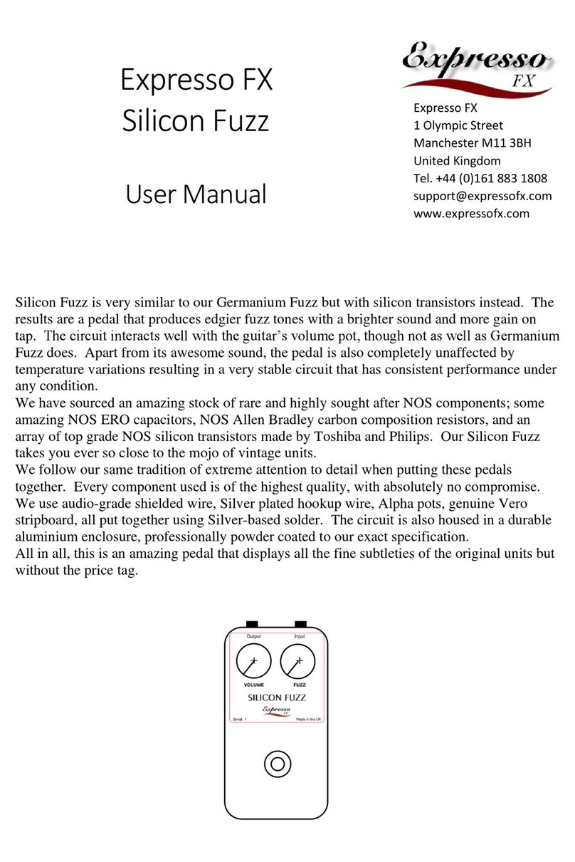 Expresso FX Silicon Fuzz user manual