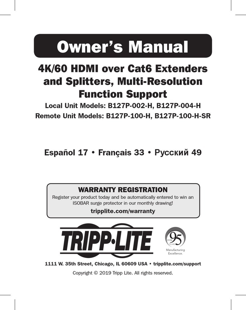 Tripp Lite B127P-002-H owner's manual