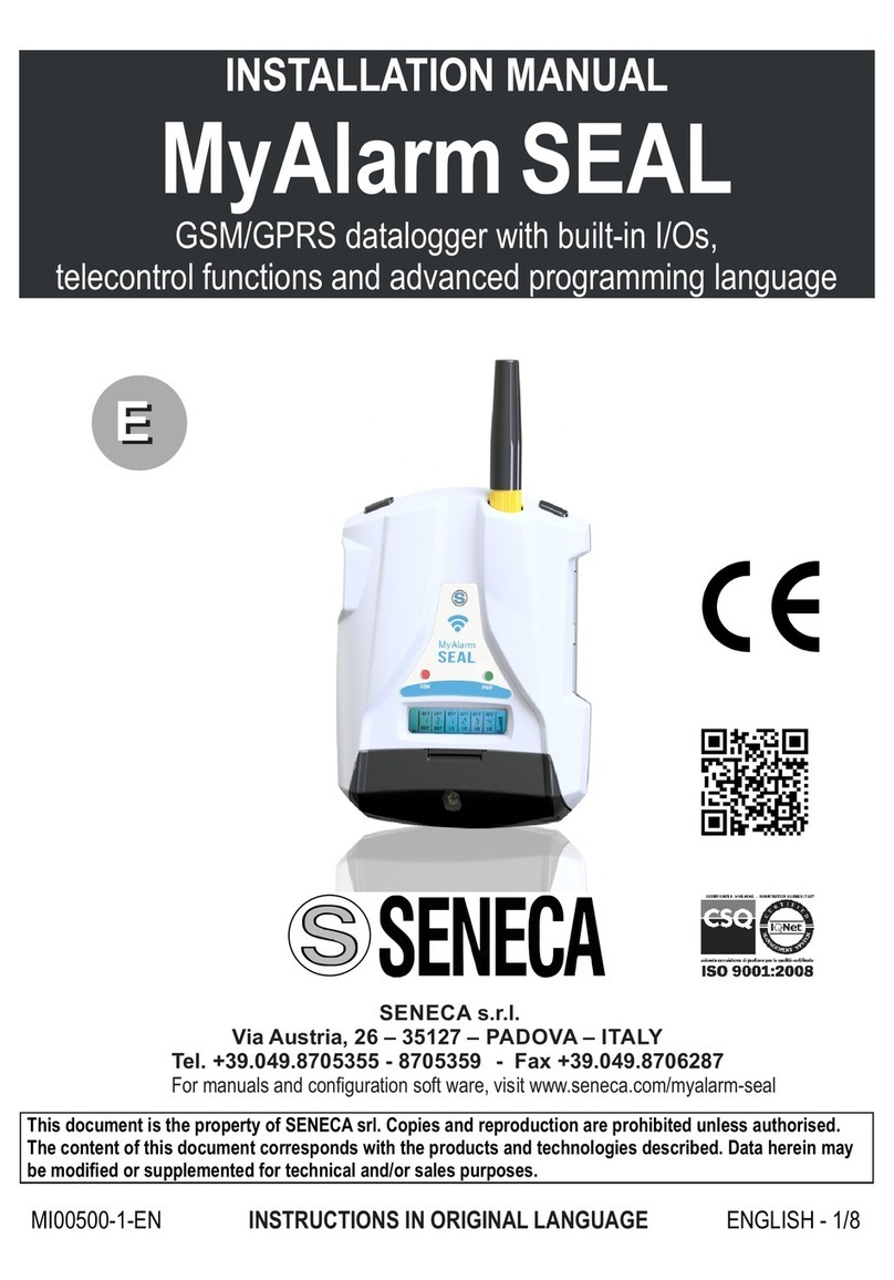 Seneca MyAlarm SEAL User manual Seneca MyAlarm SEAL User manual