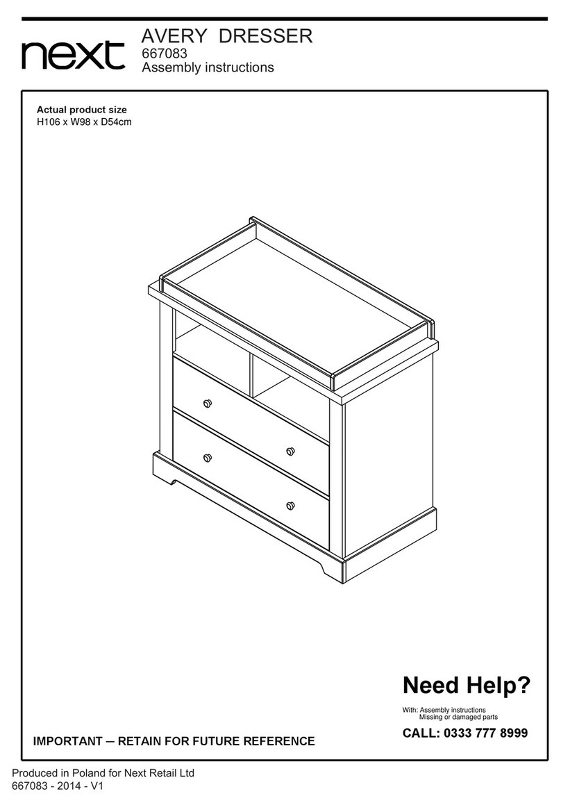 Next AVERY DRESSER User manual