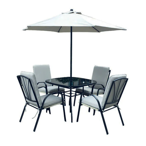 Royalcraft Roma Padded 6 Piece Dining Set User manual