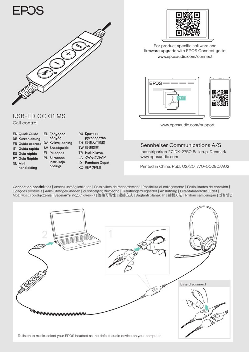 EPOS USB-ED CC 01 MS quick start guide EPOS USB-ED CC 01 MS quick start guide