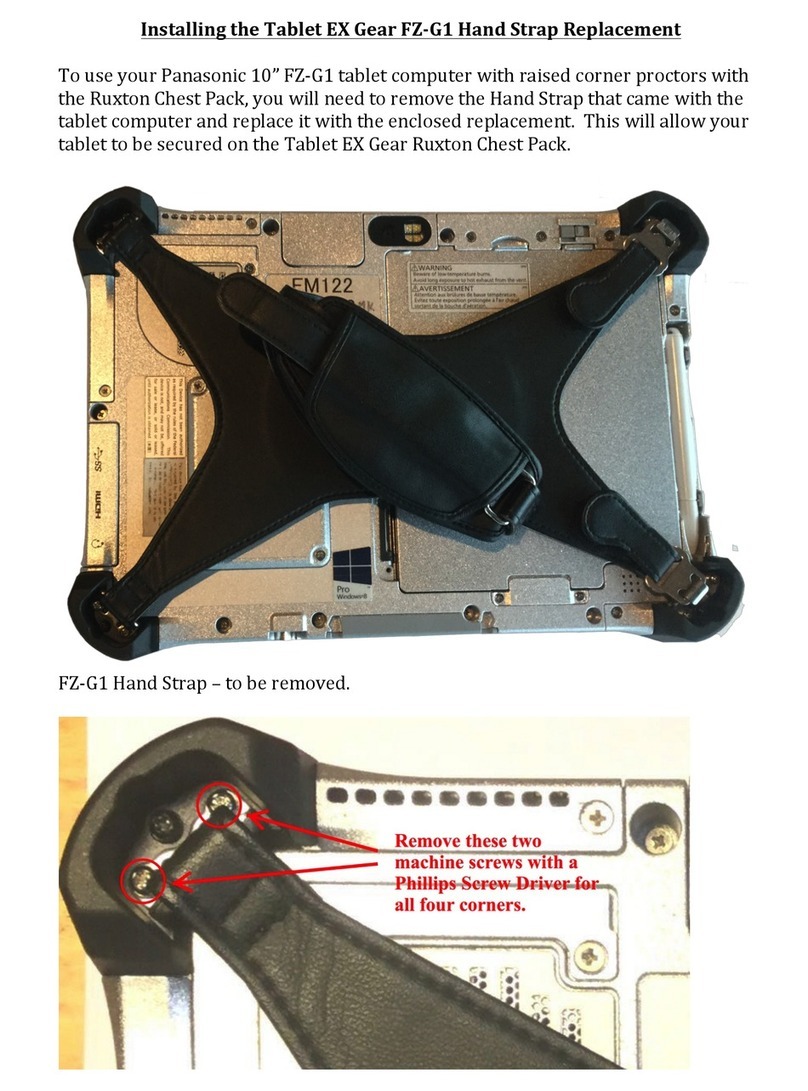 Tablet EX Gear TABFZ-G1-HS1117 Installing