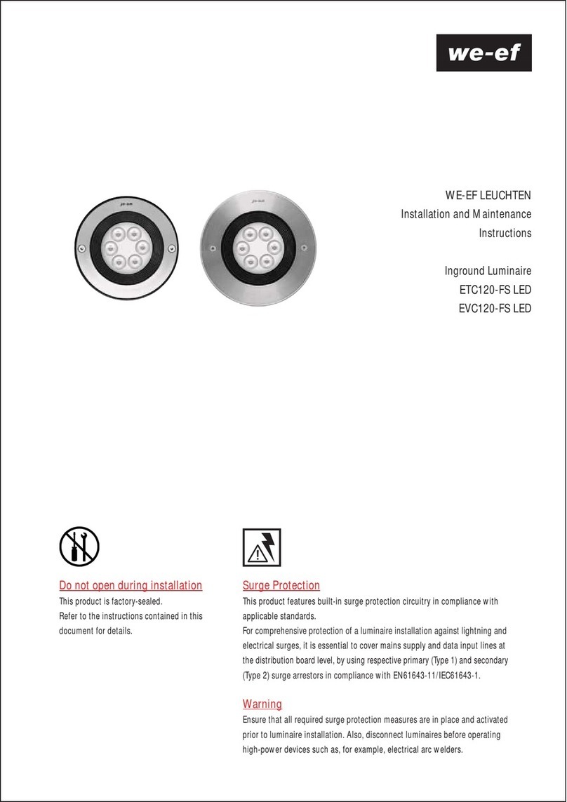 WE-EF ETC120-FS LED Installation and maintenance instructions
