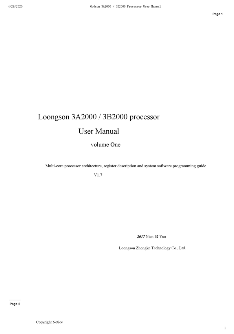 Loongson 3A2000 User manual