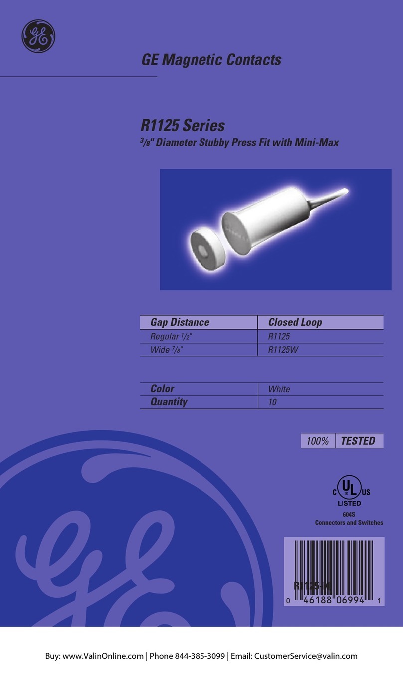 GE R1125 Series quick start guide GE R1125 Series quick start guide