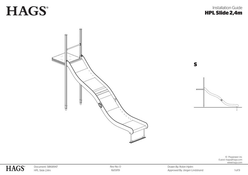 HAGS HPL Slide 2,4m User manual
