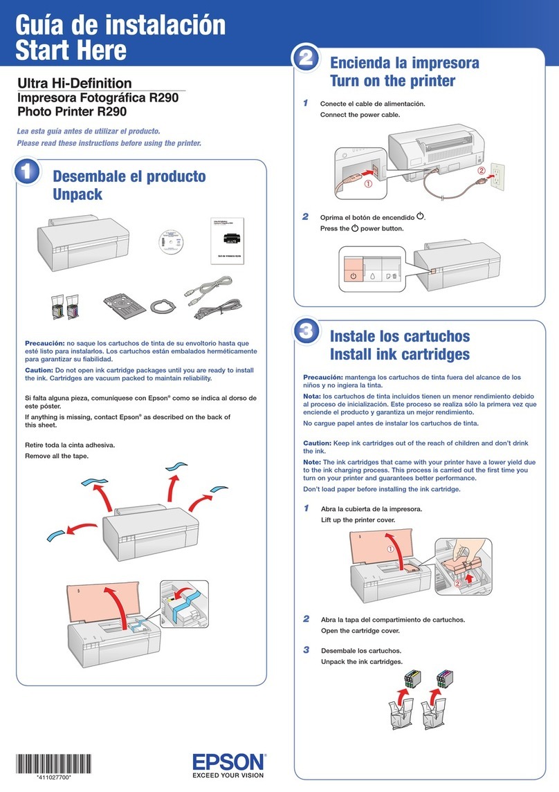 Epson Stylus Photo R290 Instruction Manual