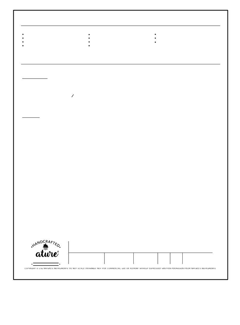 NATURE'S INSTRUMENTS NI-PG-801-01 User manual