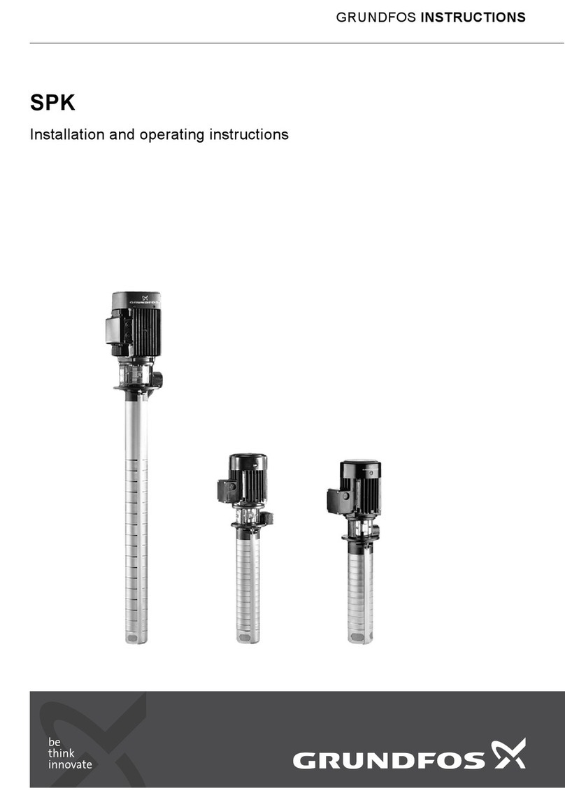 Grundfos SPK Series Installation and operating instructions