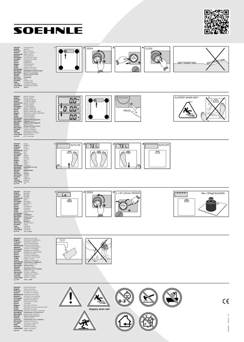 Soehnle Slimdesign Riva Instruction Manual