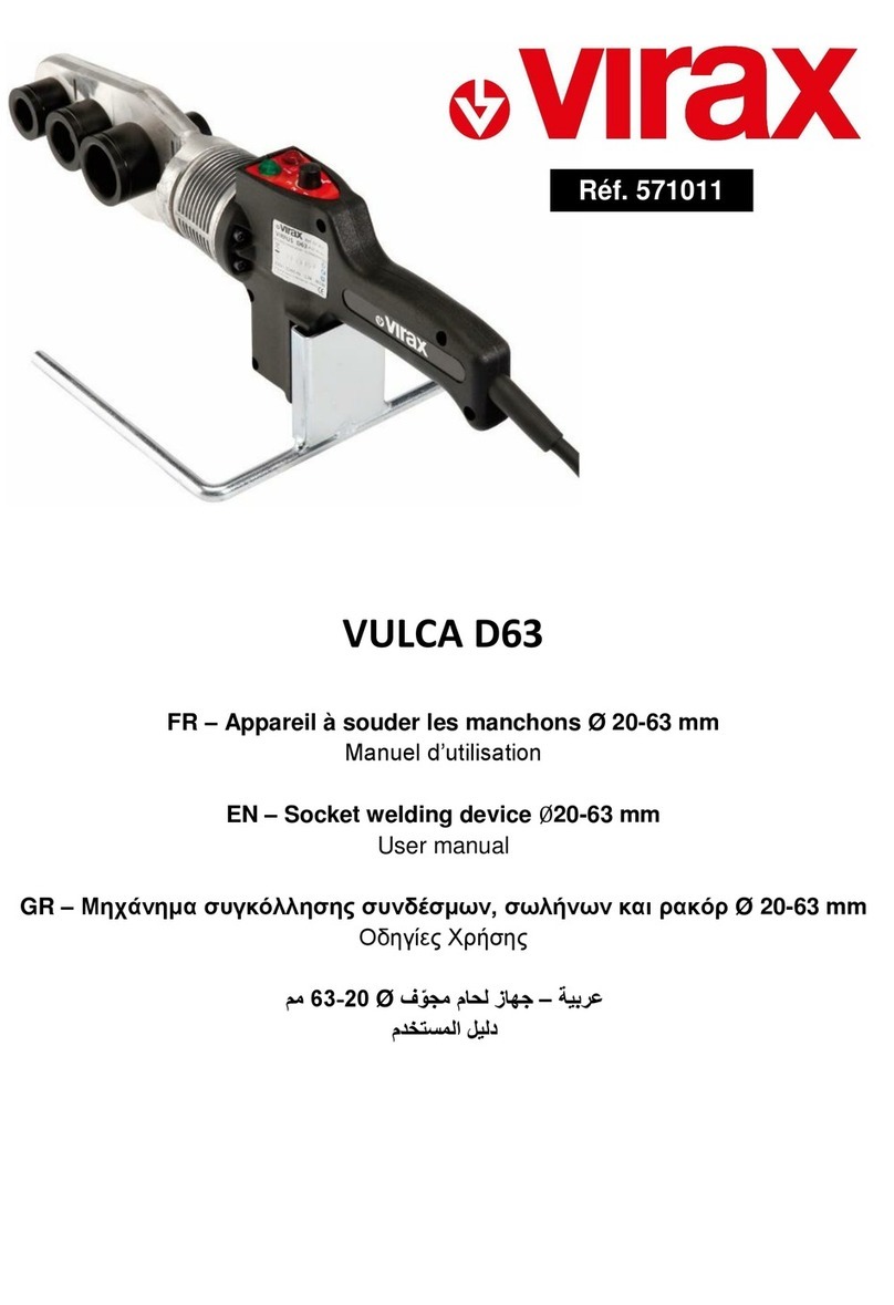 Virax VULCA D63 user manual
