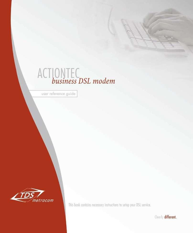 TDS Metrocom ACTIONTEC User reference guide
