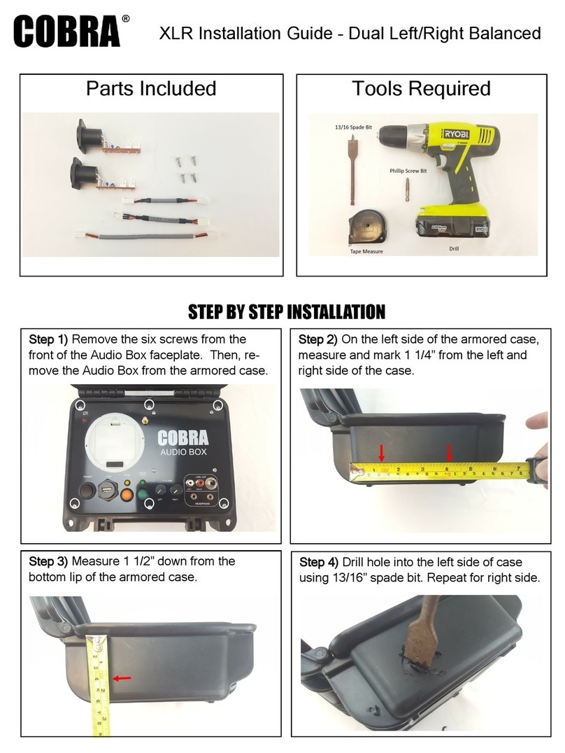 Cobra Audio Box XLR installation guide