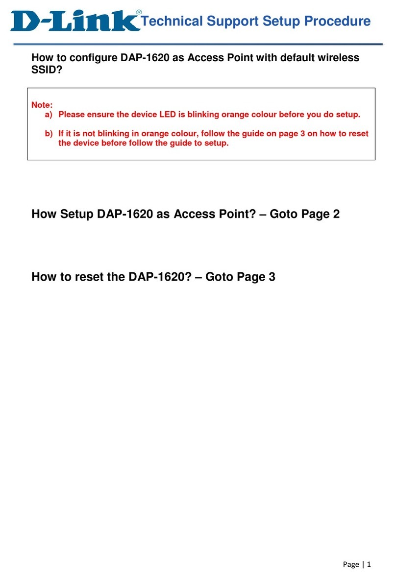 D-Link DAP-1620 Manual