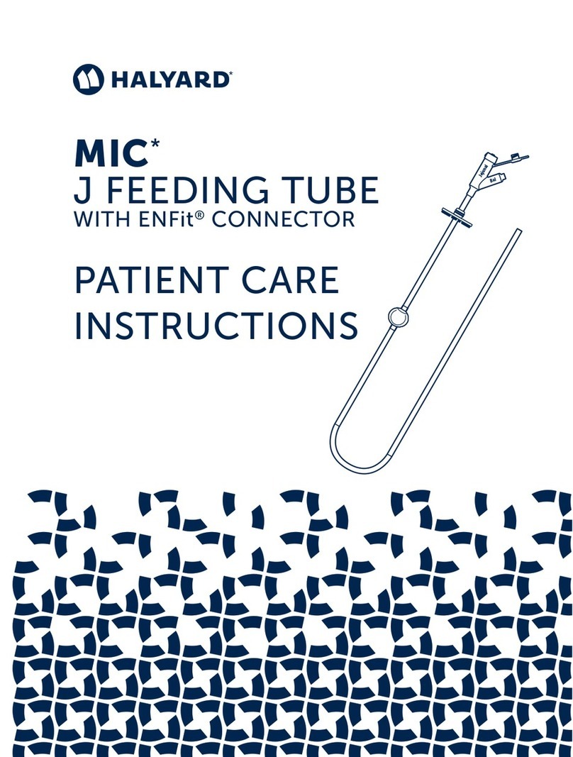 Halyard MIC J FEEDING TUBE WITH ENFit CONNECTOR Installation guide