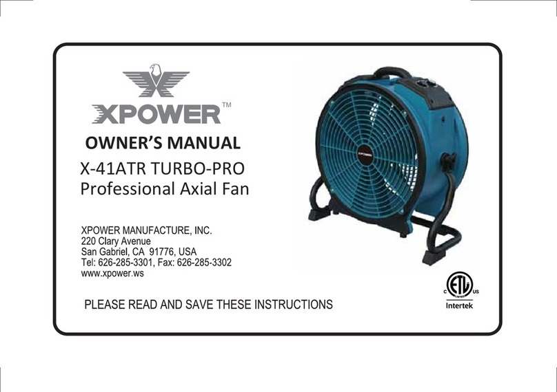 XPower X-41ATR TURBO-PRO owner's manual