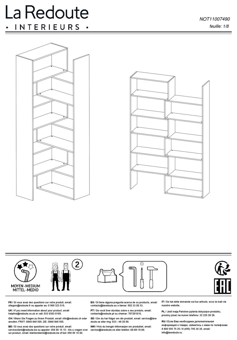 La Redoute INTERIEURS GAK262 Assembly manual