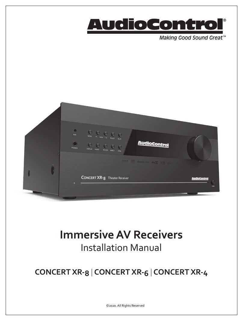 Audio Control CONCERT XR-8 installation manual