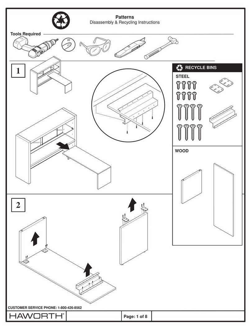 Haworth Patterns Series Installation instructions Haworth Patterns Series Installation instructions