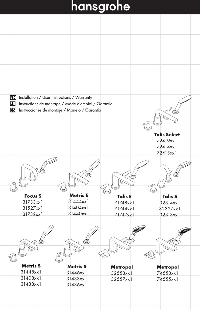 Hans Grohe Talis Select 72419 1 Series Instruction Manual