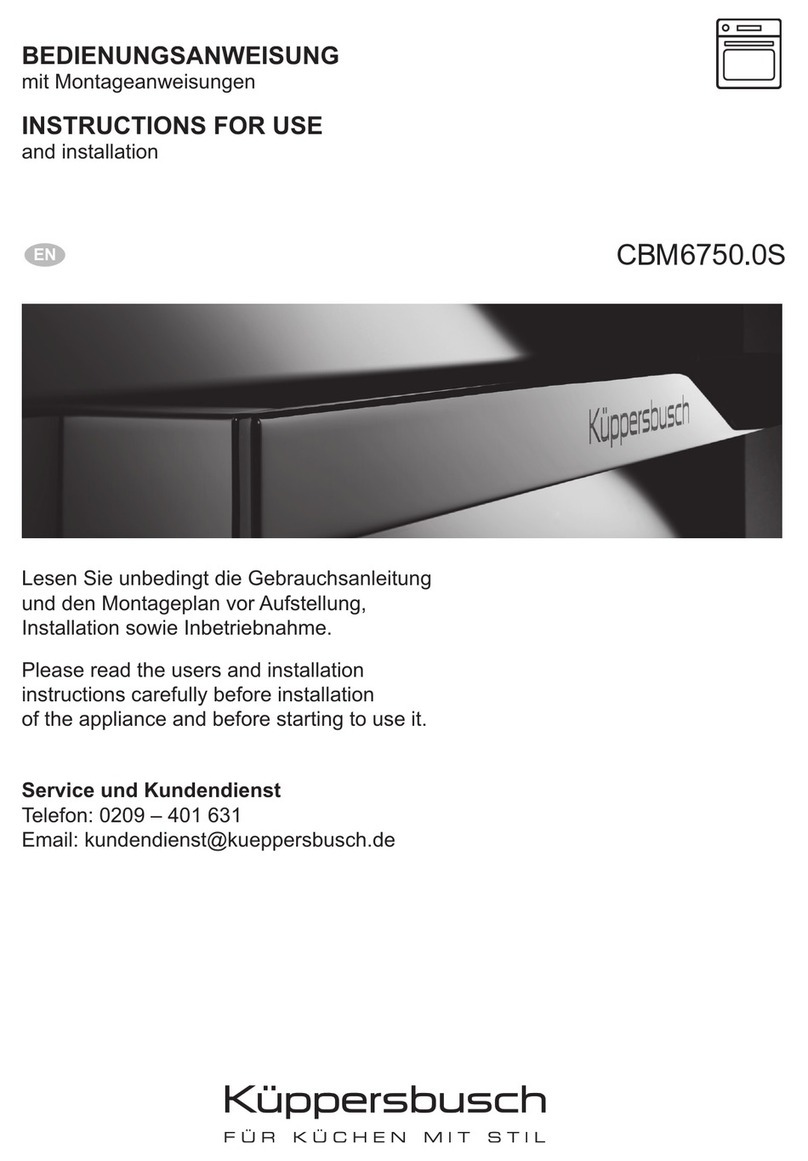 Kuppersbusch CBM6750.0S Instructions for use and installation