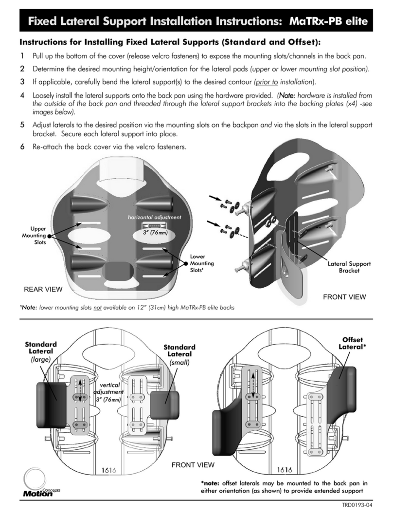 Motion Concepts MaTRx-PB elite User manual