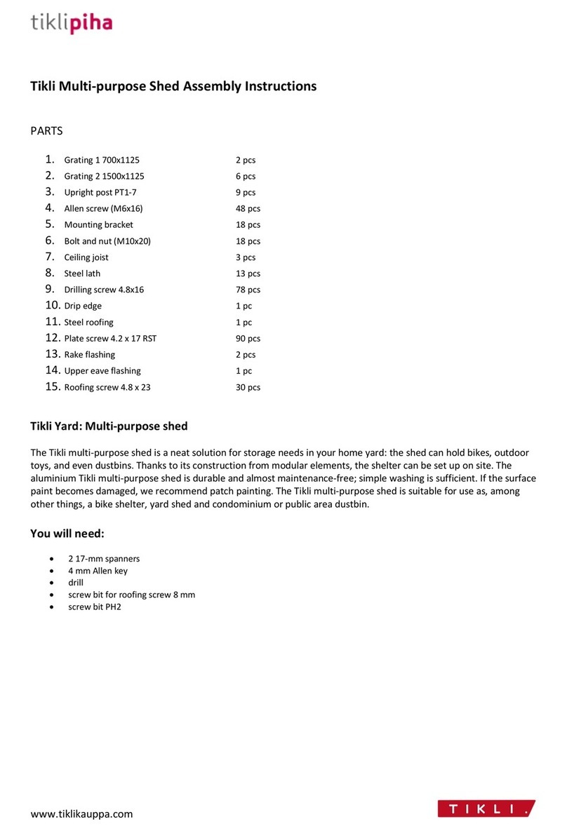Tikli Multi-purpose Shed User manual