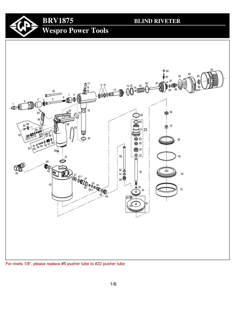 Wespro Power Tools BRV1875 instructions