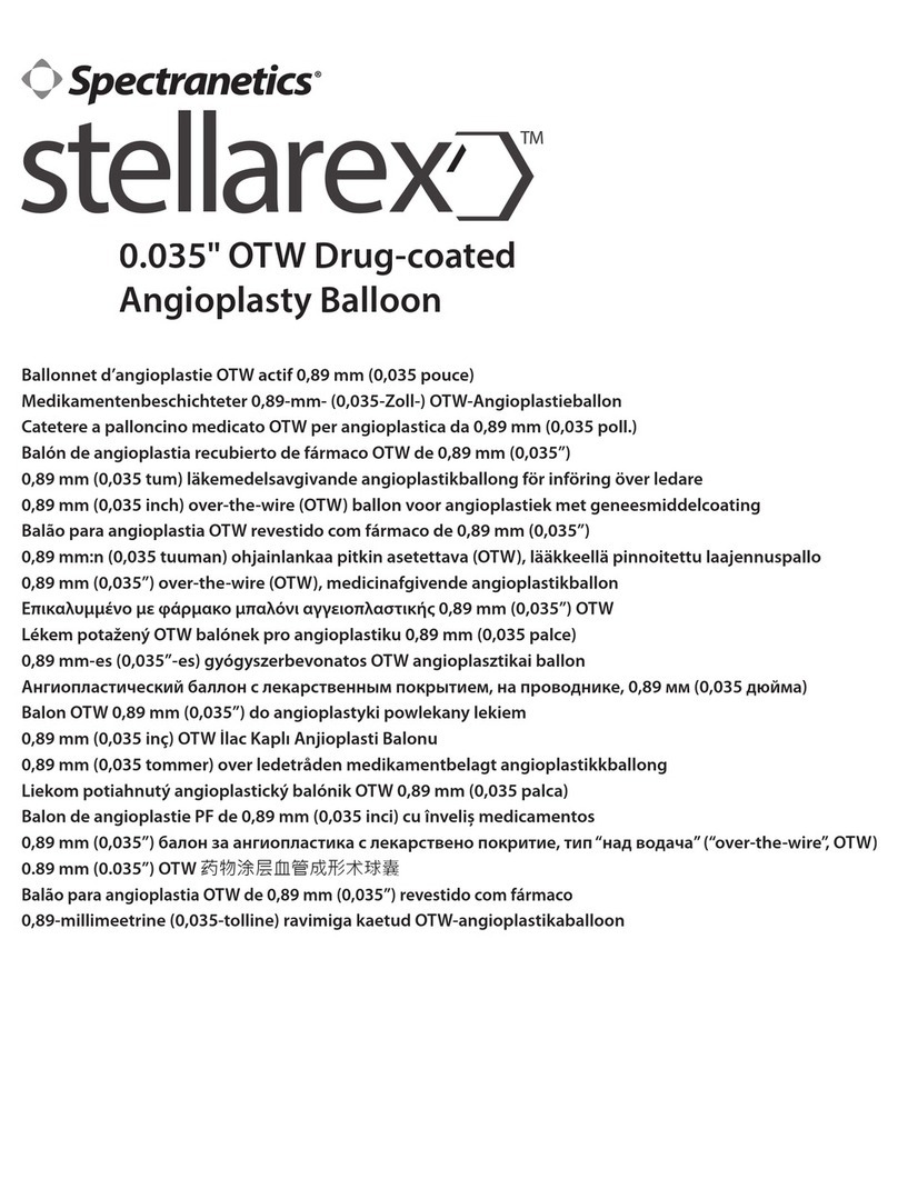 Spectranetics Stellarex Instructions for use