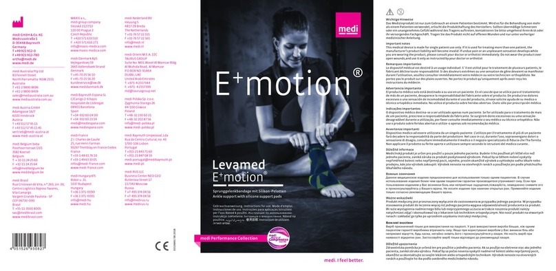 medi Levamed E+motion User manual