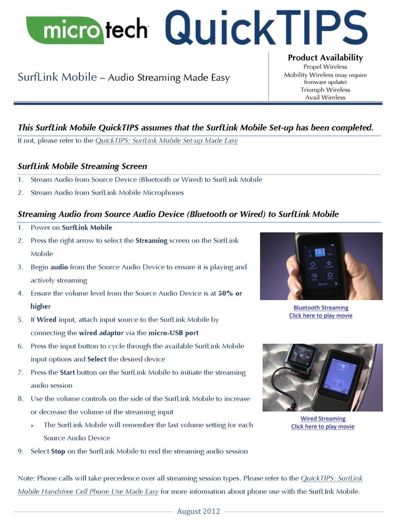 Microtech SurfLink Mobile Quick tips