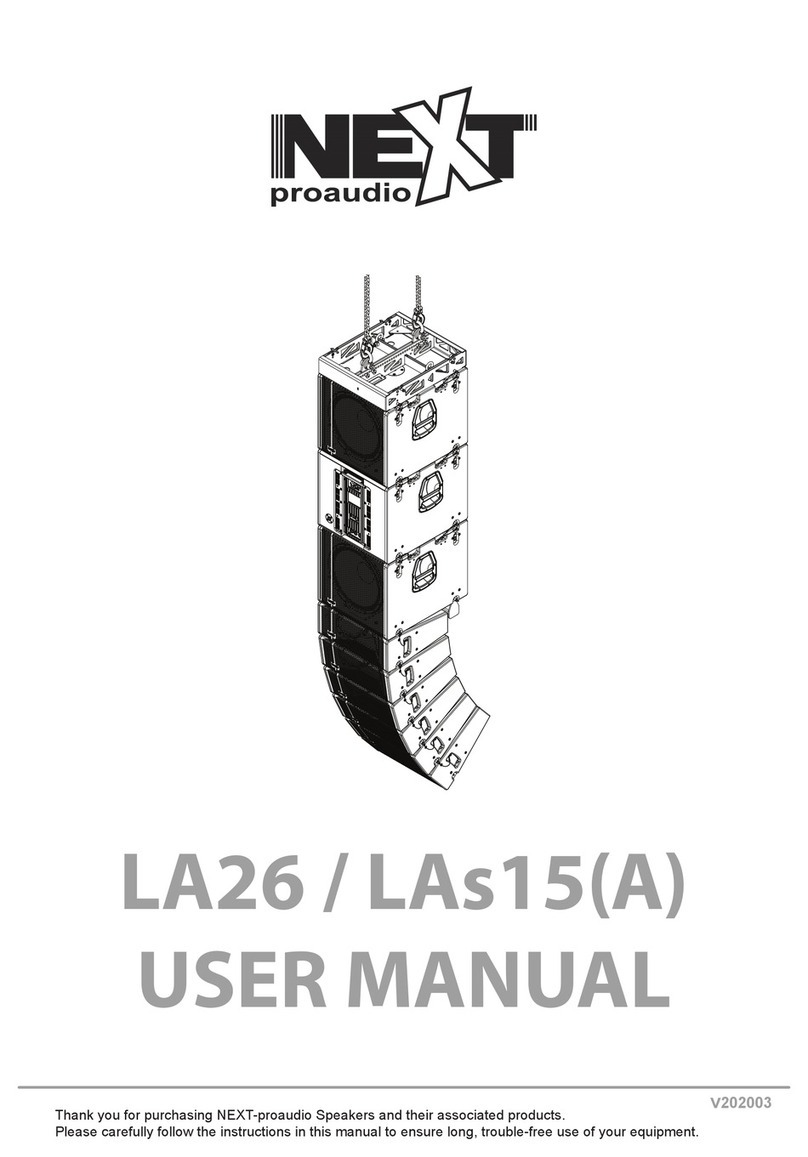 Next PROAUDIO LA26 User manual