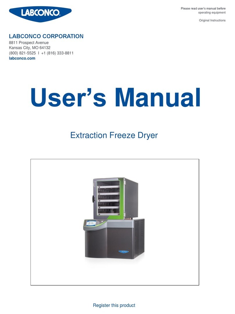 Labconco 700821500 User manual
