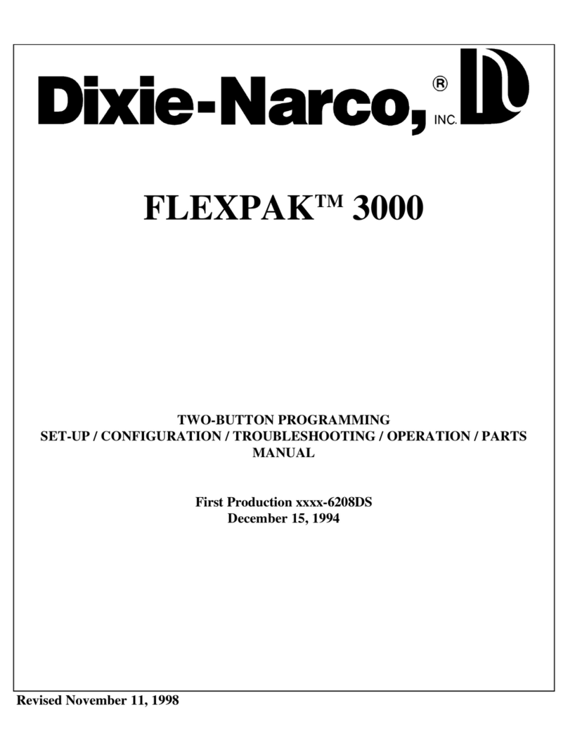 Dixie Narco FLEXPAK 3000 Series User manual
