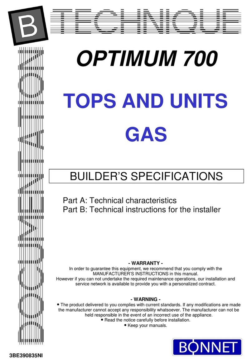 Bonnet OPTIMUM 700 Technical instructions