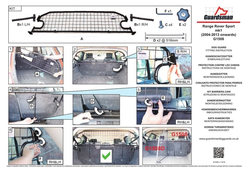 Guardsman G1508 FITTING INSTRUCTION