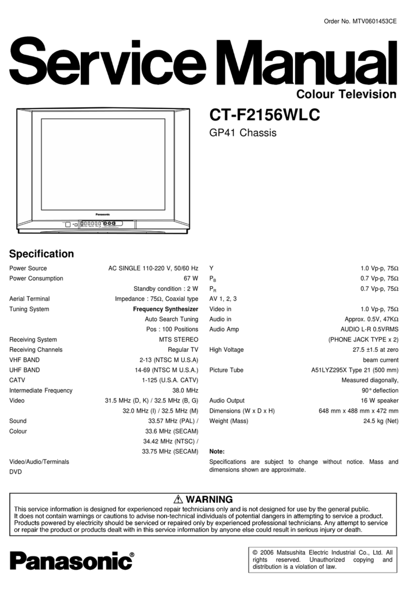 Panasonic CT-F2156WLC User manual