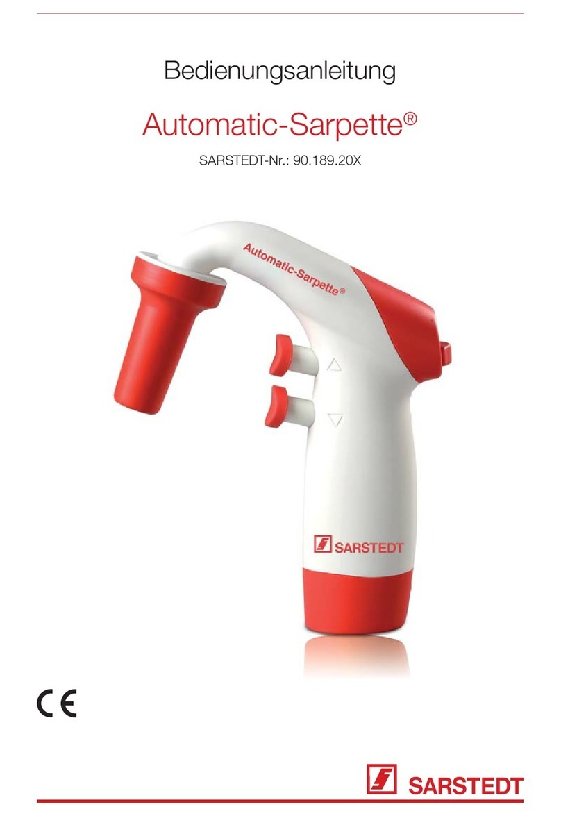 Sarstedt Automaric-Sarpette instruction manual