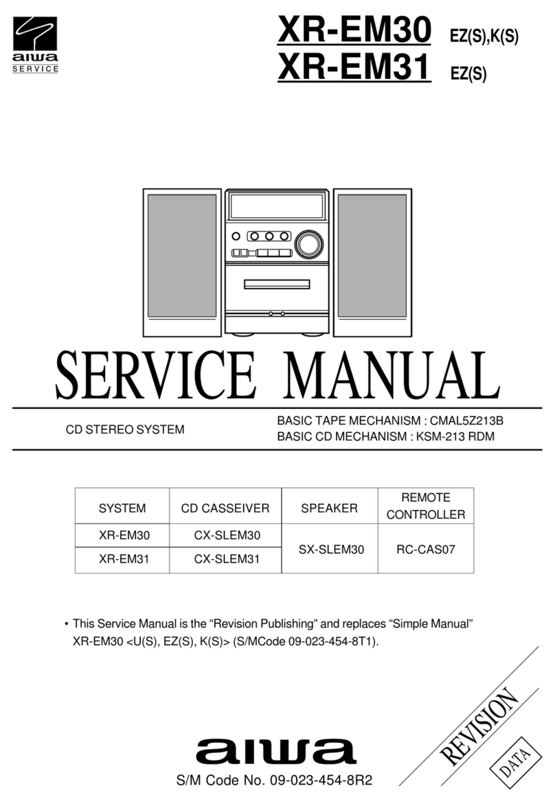 Aiwa XR-EM30 Service manual