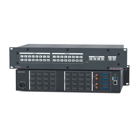 Extron electronics DXP 1616 HD 4K PLUS Series User manual