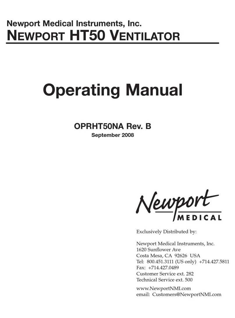 Newport Medical Instruments Newport HT50 User manual
