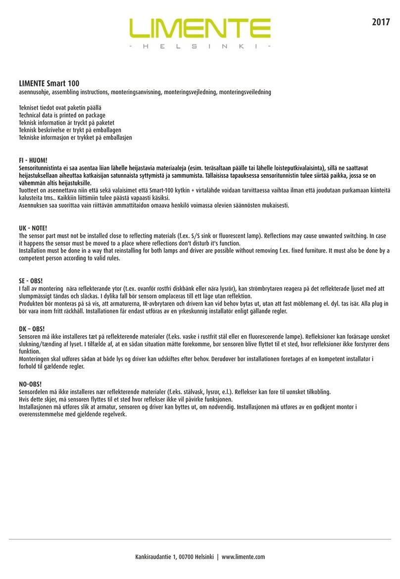 Limente Smart 100 quick start guide