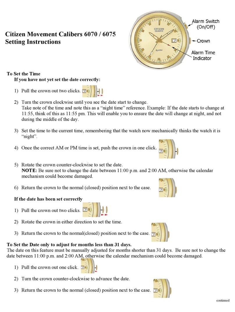 Citizen 6070 Operating manual