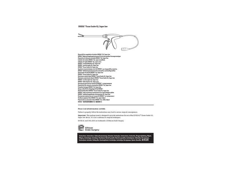 Ethicon ENSEAL G2 Super Jaw quick start guide