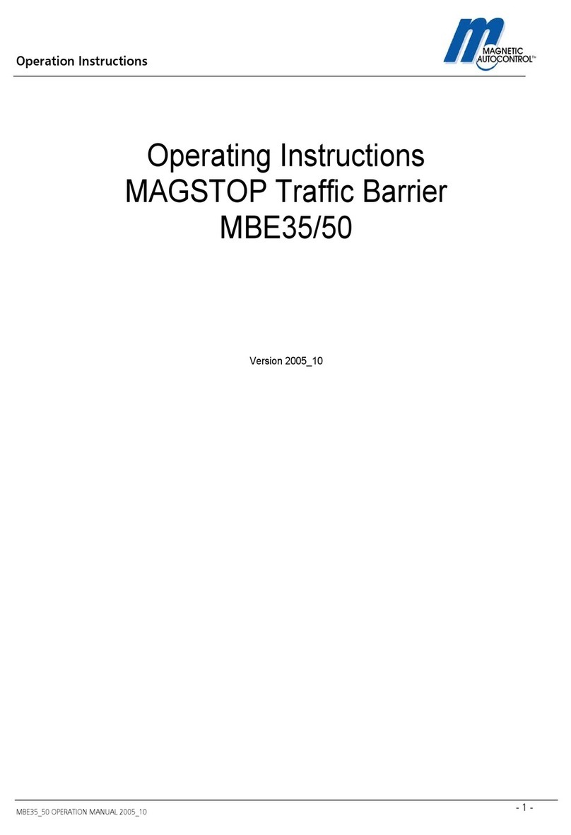 Magnetic Autocontrol MAGSTOP MBE35 operating instructions