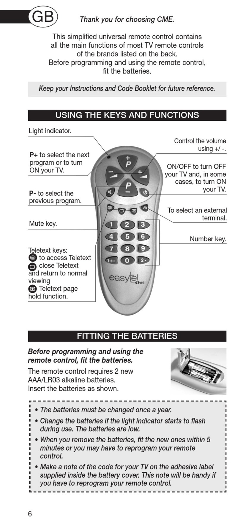 C-me EasyTel One User manual