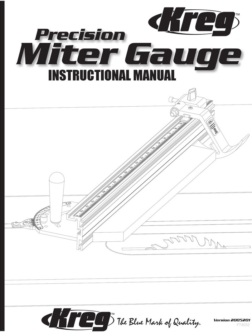 Kreg Precision KMS7101 Instructional manual
